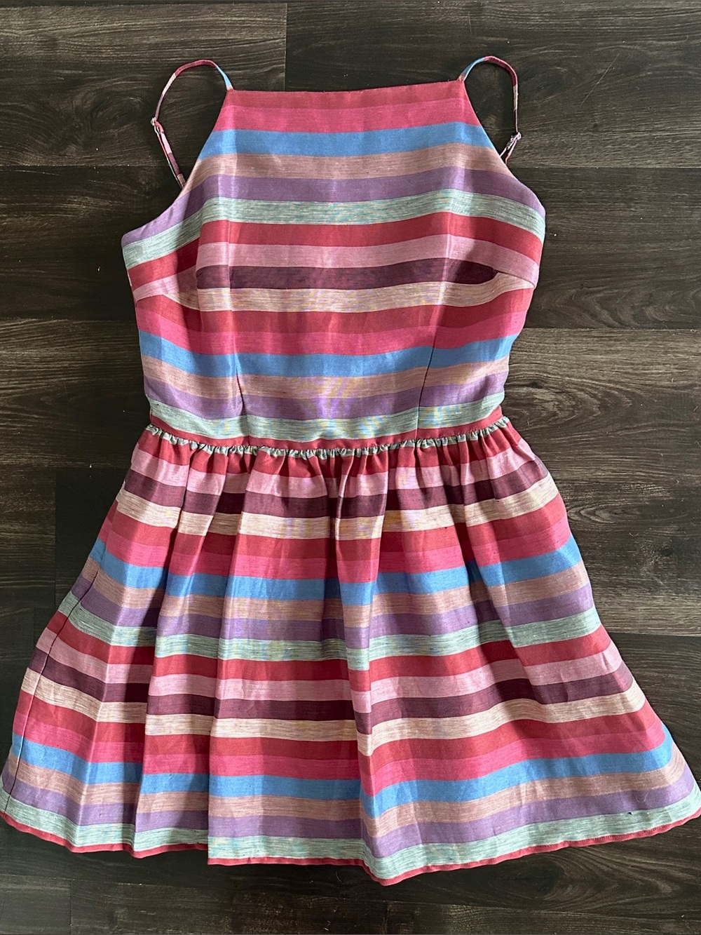 bebe Multicolor Striped Sleeveless Dress with Pockets - Picture 4 of 6